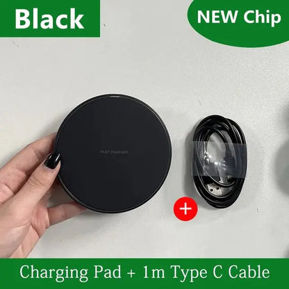 30W Wireless Charger Pad Stand for iPhone & Samsung